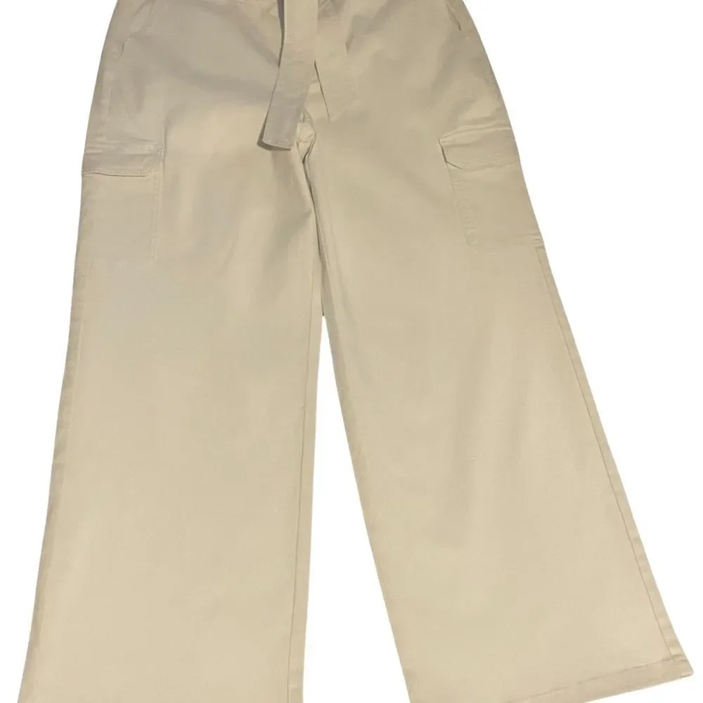 Marc New York Jeans Wide Leg Cargo Jeans Size:16 Color: Ivory